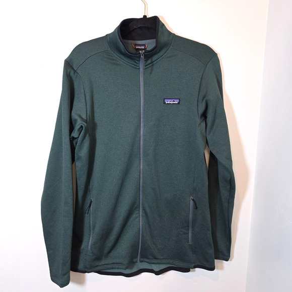 Patagonia Women's R1 Daily Jacket Green Full Zip Hiking Outdoor Size L - Picture 1 of 9